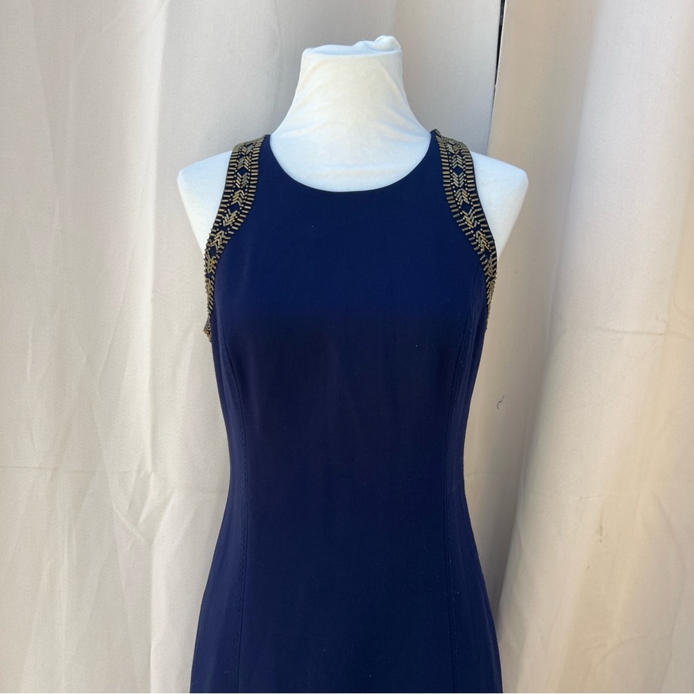 Lilly Pulitzer Size 2 Chrissy Sleeveless Beaded classy Shift Dress - Picture 4 of 16